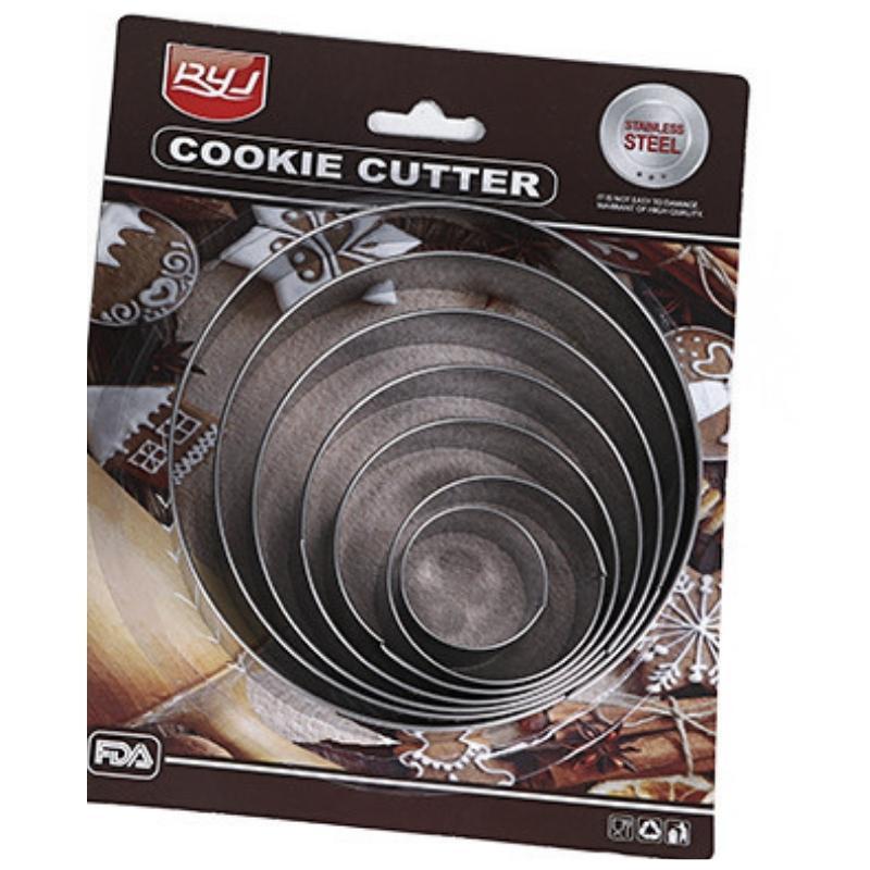 Khuôn RING Mousse Cookies Cutter KHUÔN Nhấn Bánh Quy Hình TròN - CBQUITRON7P
