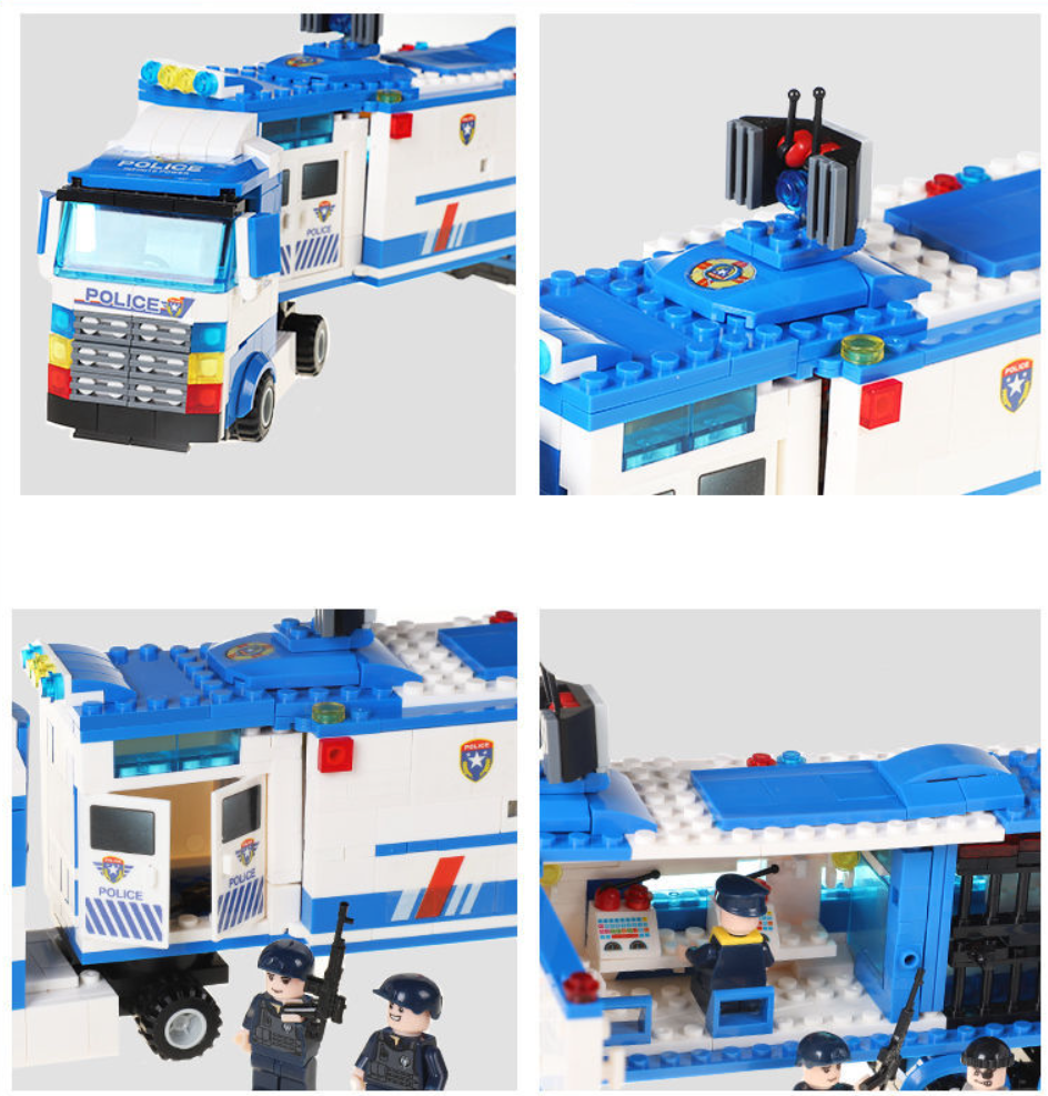 - Bộ Đồ Chơi Lắp Ghép xếp hình Xe Cảnh Sát SWAT, Máy Bay Trực Thăng –Trụ Sở Chỉ Huy POLICE CITY