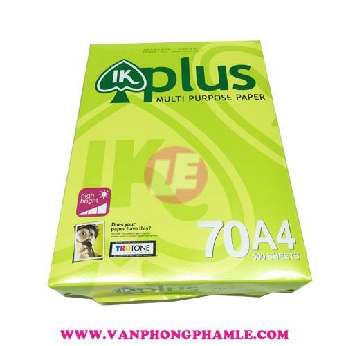 Giấy photo IK Plus 70 A4 (Xấp 500 tờ)