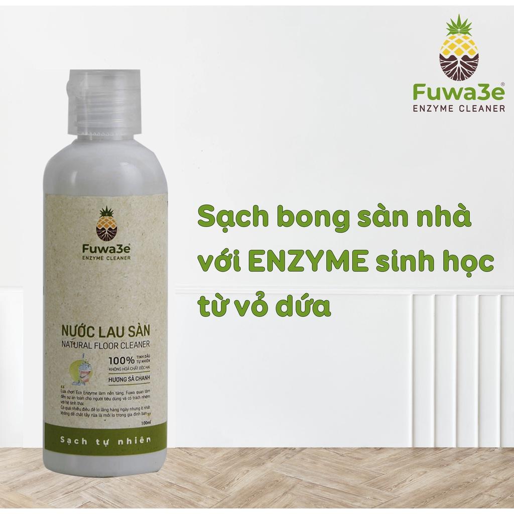 Nước lau sàn Fuwa3e hữu cơ organic sả chanh khử mùi đuổi muỗi kiến diệt nấm mốc 100ml