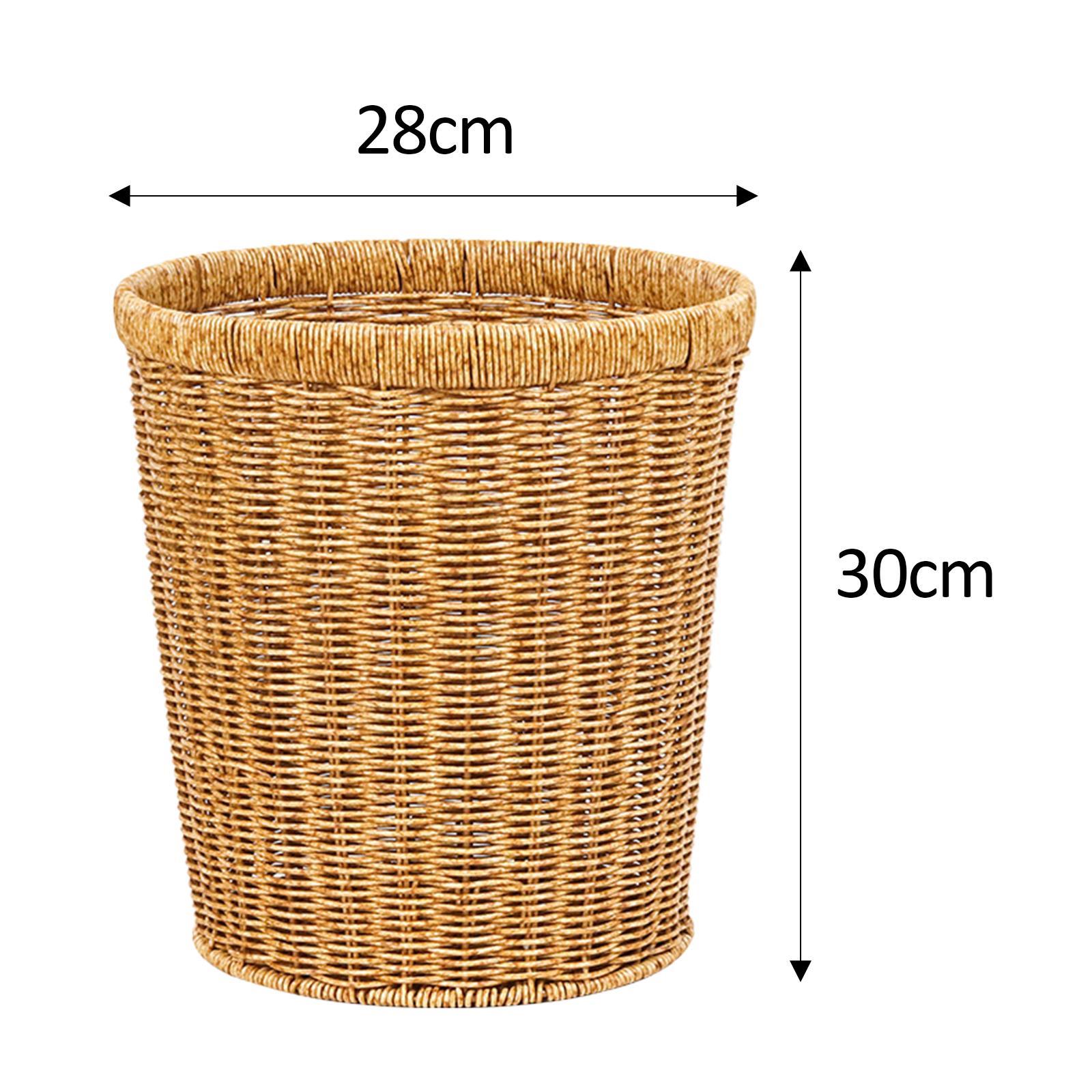 Woven Laundry Storage Baskets Kitchen Trash Basket for Laundry Room Home Living