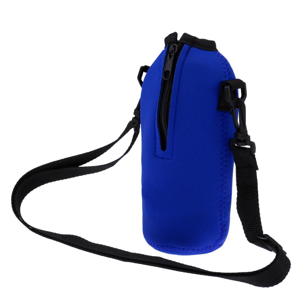 6pcs 750ml Water Bottle Holder Insulated Water Bottle Cover Carrier Bag Pouch with Adjustable Straps for Outdoor Camping Climbing