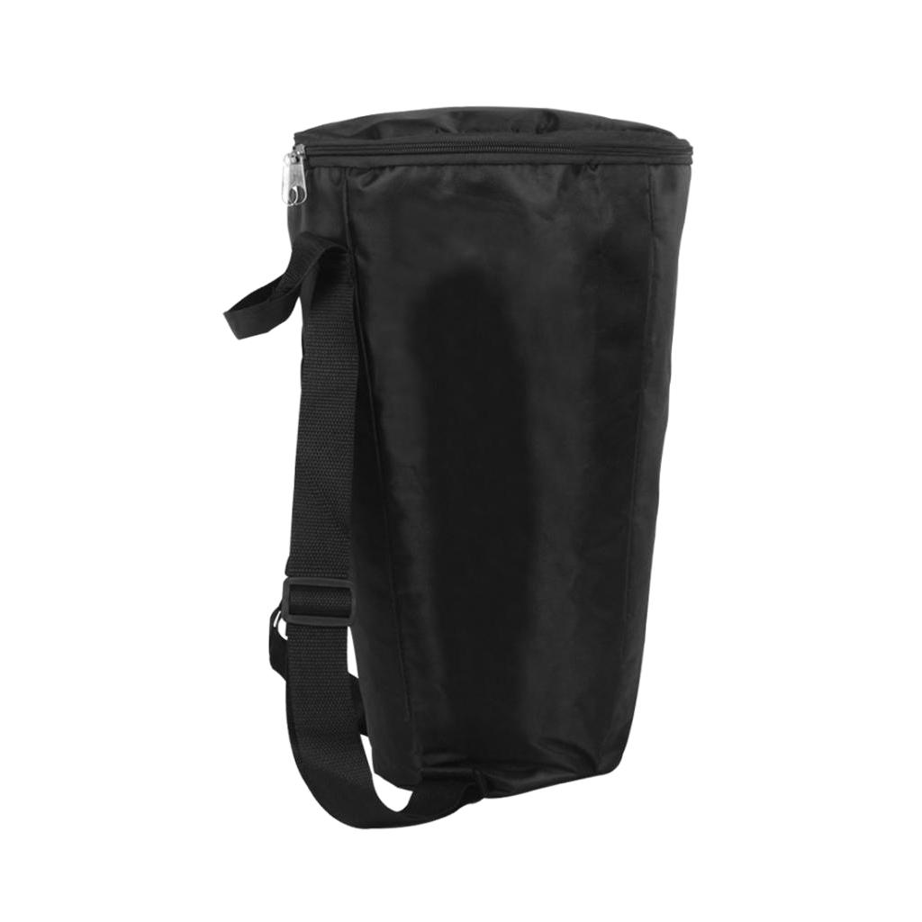 8inch DJEMBE Trống Châu Phi Vai Mang Theo Lưu Trữ Buổi Biểu Diễn Túi Ba Lô Đen