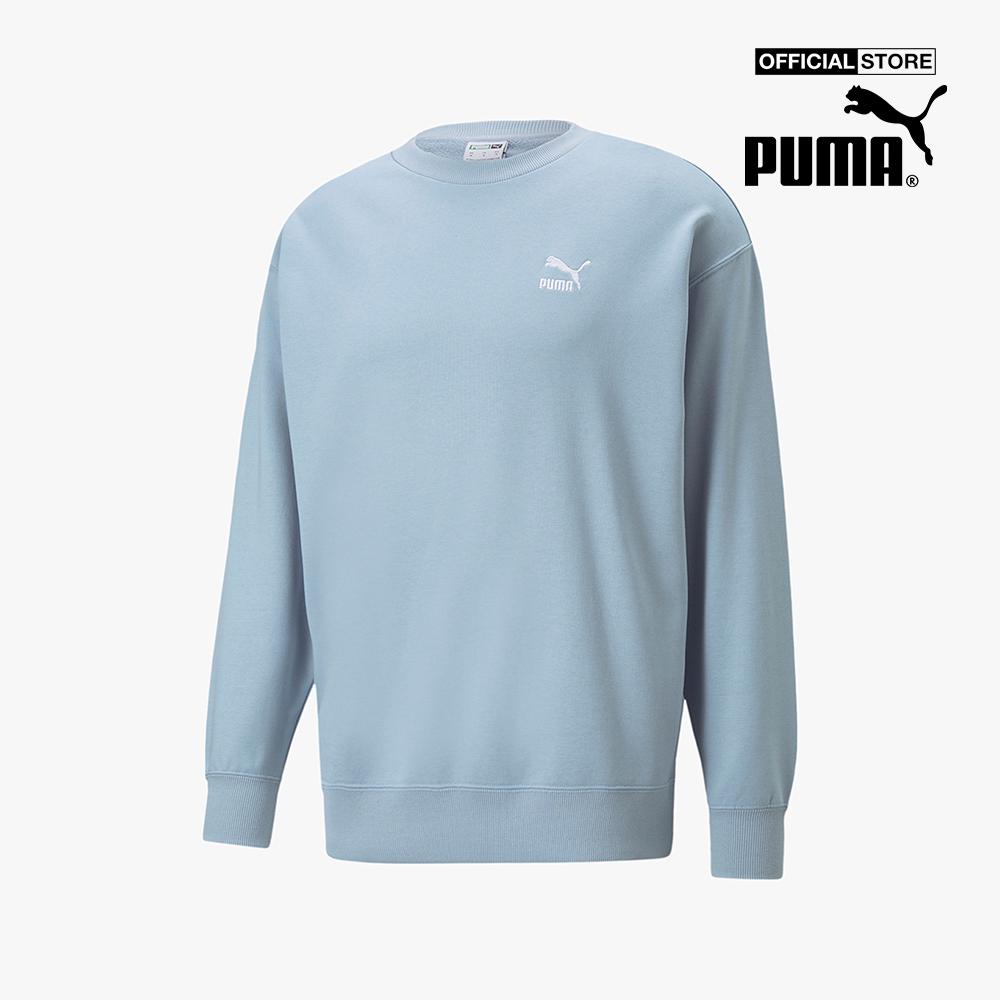 PUMA - Áo sweatshirt nam phom suông Classics Relaxed Crewneck 535599