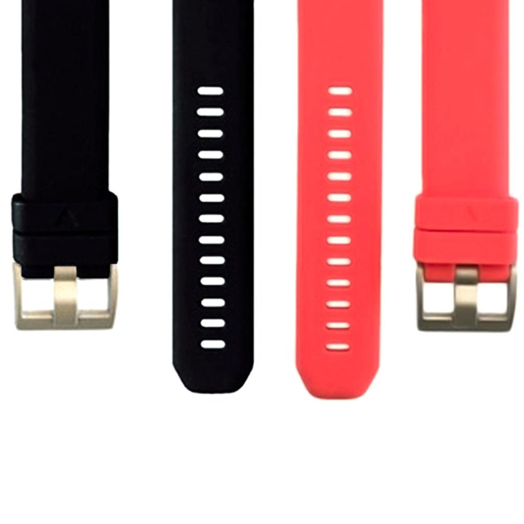 2x 20mm Universal Silicone Quick Release Sweatproof Watch Bands Wrist Strap