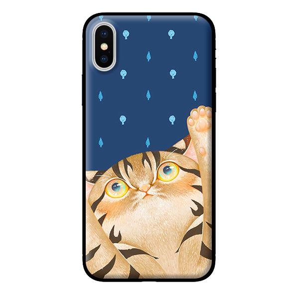 Ốp in cho iPhone XS MAX Mèo Xanh - Hàng chính hãng
