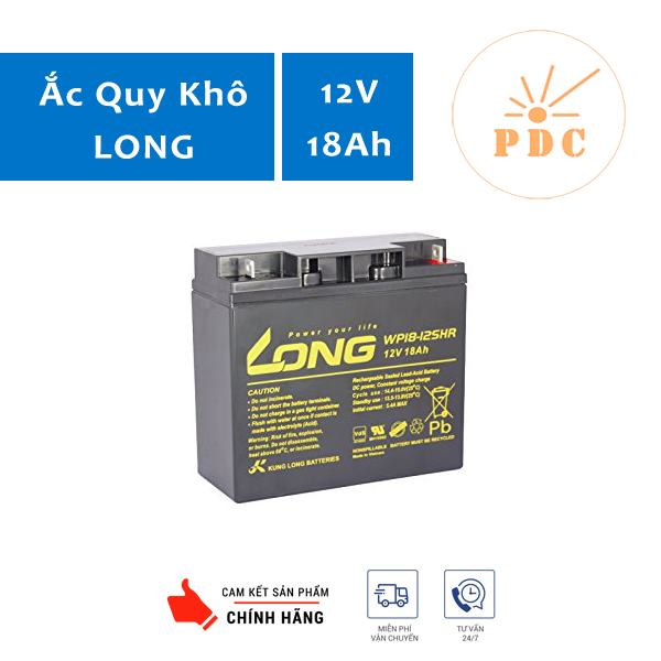 Bình Ắc Quy Long 12V 18Ah WP18-12SHR - (PDC-TECH)