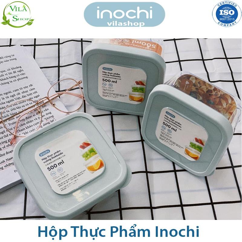 Hộp Đựng Thực Phẩm, Hộp Nhựa Bảo Quản Đồ Tươi Inochi HÌNH VUÔNG, Hộp Thực Phẩm Việt Nhật Chính Hãng