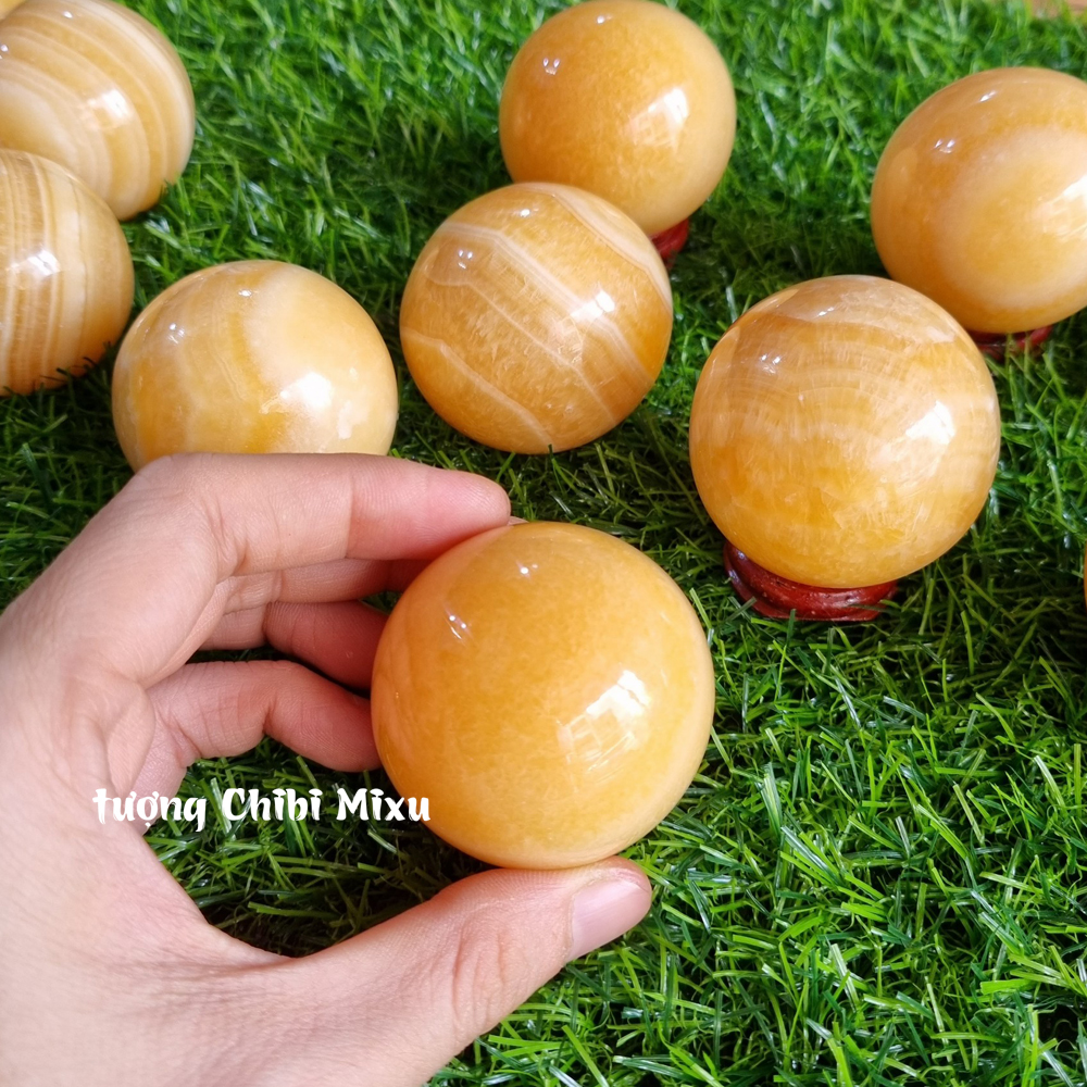 Bi cầu ngọc Hoàng Long 5.0cm đến 5.5cm cho người mệnh Kim và Thổ