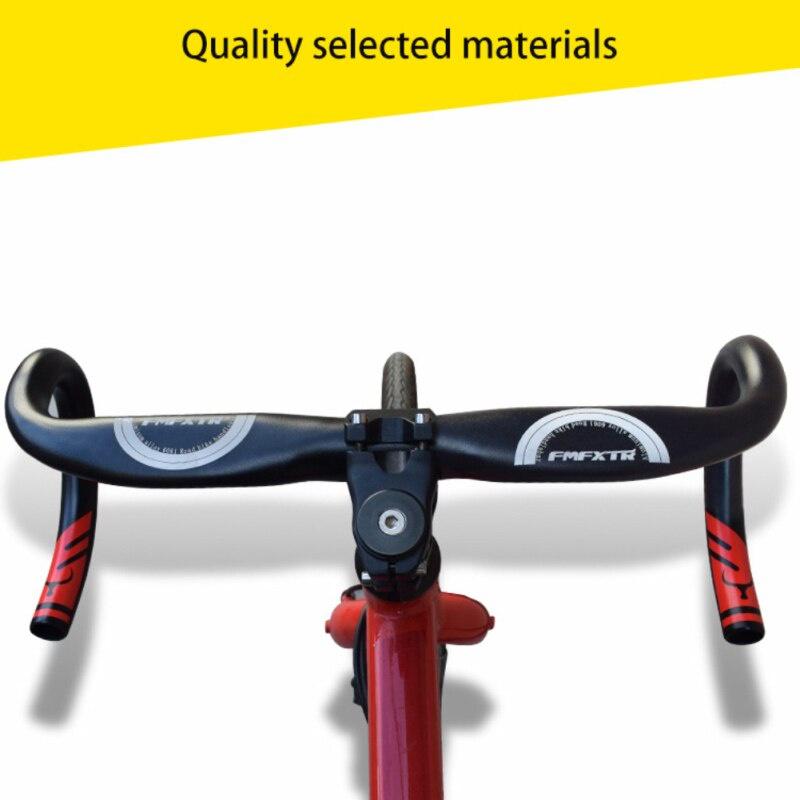 FMFXTR Bike Bent Handlebar Racing Windbreaker MTB Road Bicycle Aluminium Handlebar Folding Deadbike Bent Handlebar Bicycle Parts