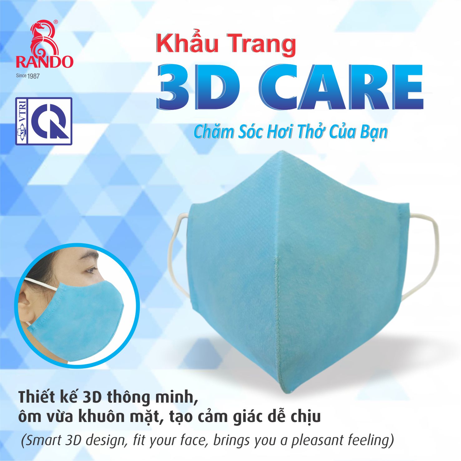 KHẨU TRANG 3D CARE