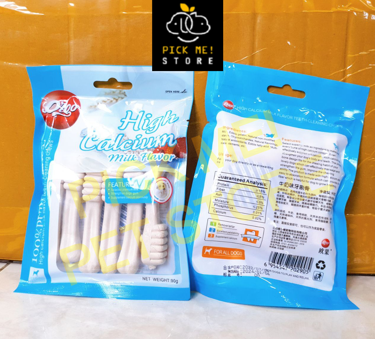 Xương Gặm Orgo - Sạch Răng, Thơm Miệng, Bổ Sung Canxi cho Chó