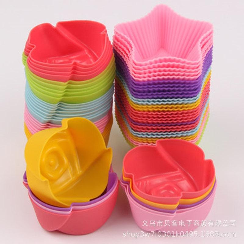 Khuôn Bánh Cupcake Silicon Khay Khuôn Muffin Nhiều Mẫu Mã Đẹp Đặc Sắc Tái Sử Dụng Nhiều Lần - CUPCAKESILI