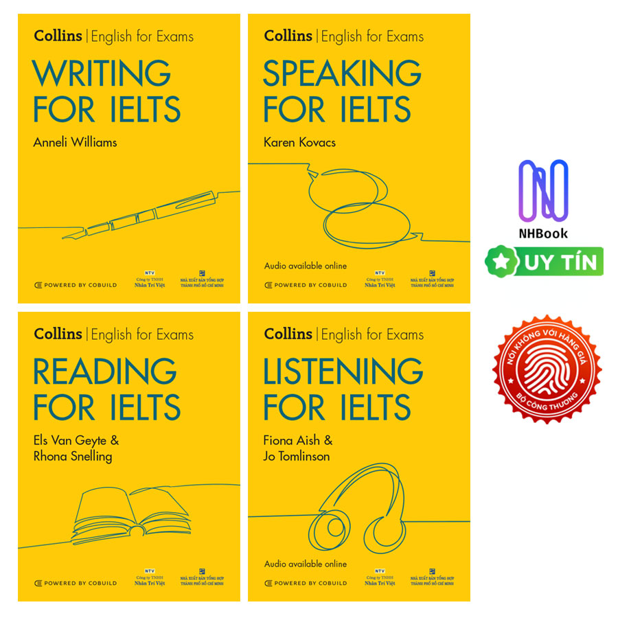 Combo Collins For IELTS 2nd Edition Writing, Reading, Listening, Speaking Kèm file MP3