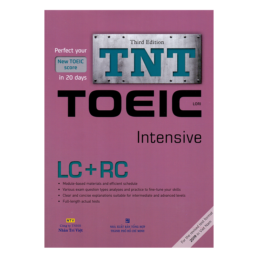 [Nhập 1212A10K giảm 10K đơn 199K] TNT TOEIC - Intensive (Third Edition) (Kèm file MP3)