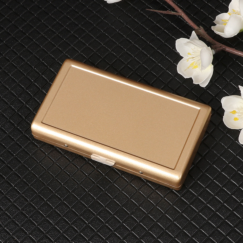 Hộp Đựng Thuốc Kẹp Kim Loại Vân Nhám 3 Màu