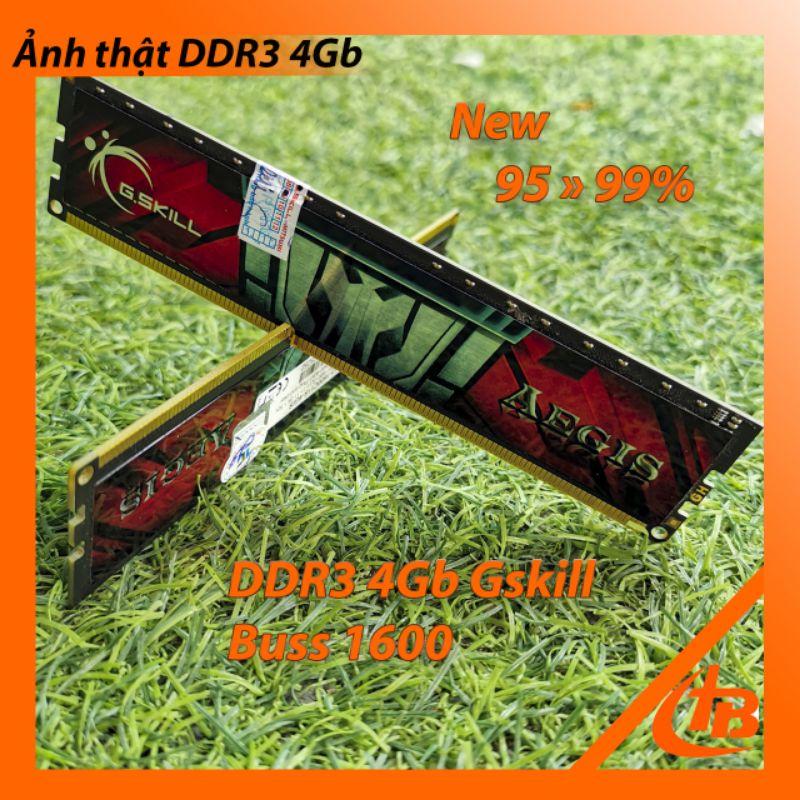 Ram 4gb Buss 1600 Tản Nhiệt Lá Thép Gskill  - Hàng Chính Hãng