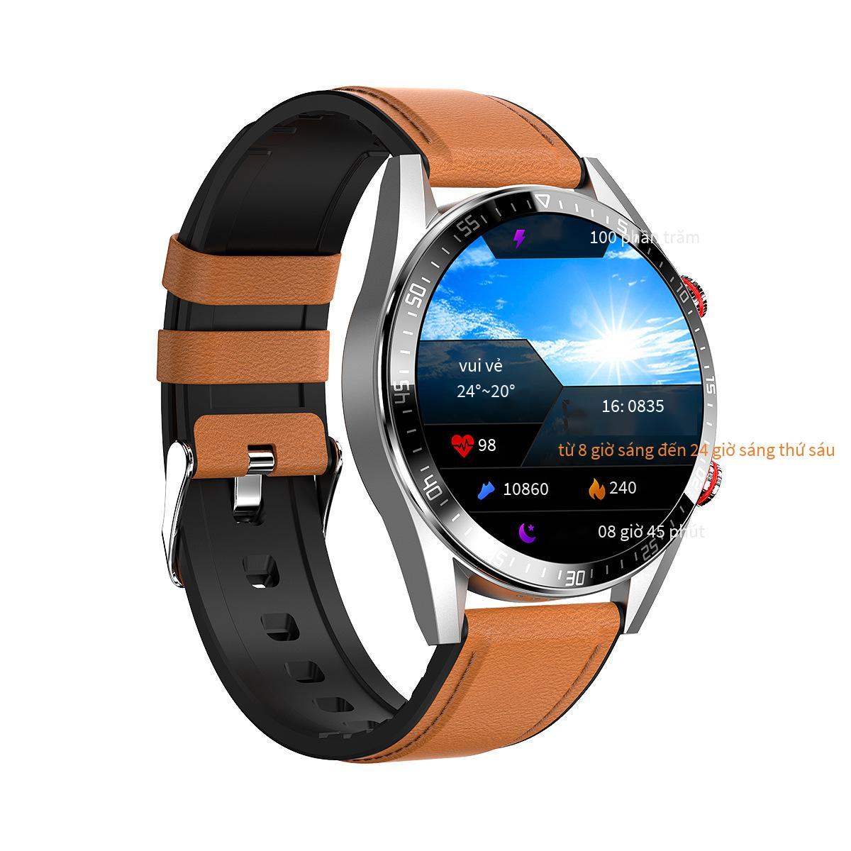 Đồng hồ thể thao màn hình tròn AMOLED độ nét cao giá thấp nhất mới theo dõi sức khỏe nhịp tim đồng hồ điện thoại thông minh nghe nhạc Bluetooth