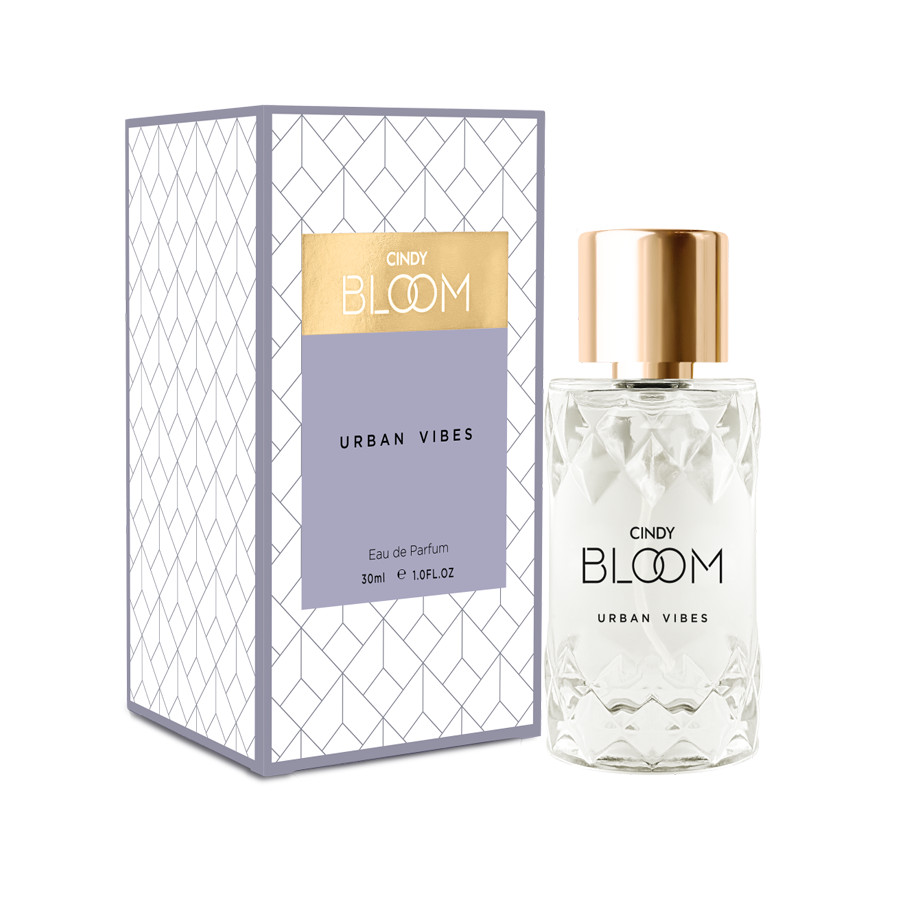 Bộ 2 Chai Nước hoa Cindy Bloom Urban Vibes 30ml/ chai +Tặng kèm 1 Mặt Nạ 3D Food Aholic Korea