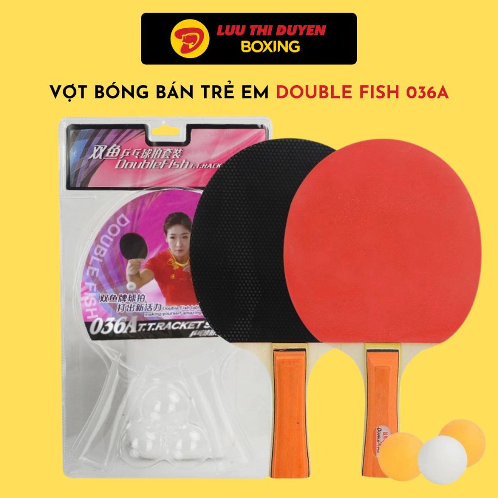 Vợt bóng bàn trẻ em Double fish 036A 2 vợt kèm 3 bóng