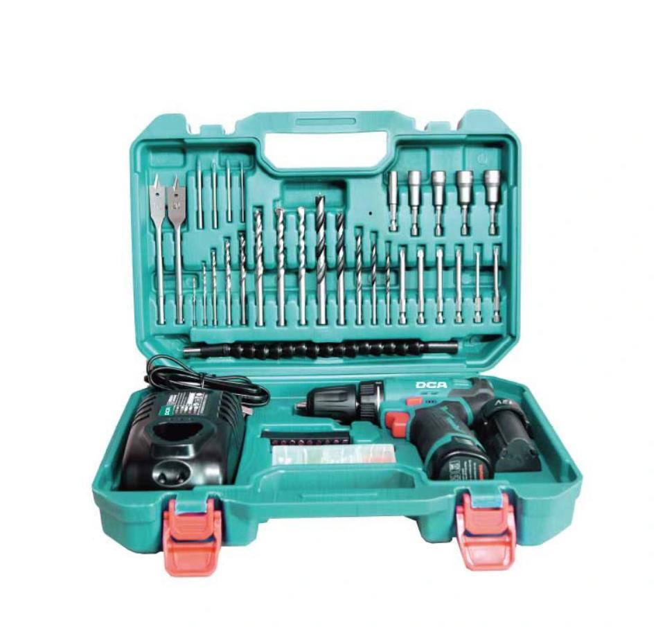 BỘ MÁY KHOAN KHÔNG CHỔI THAN DÙNG PIN 12V/2.0AHX2 DCA ADJZ23-10TK - HÀNG CHÍNH HÃNG