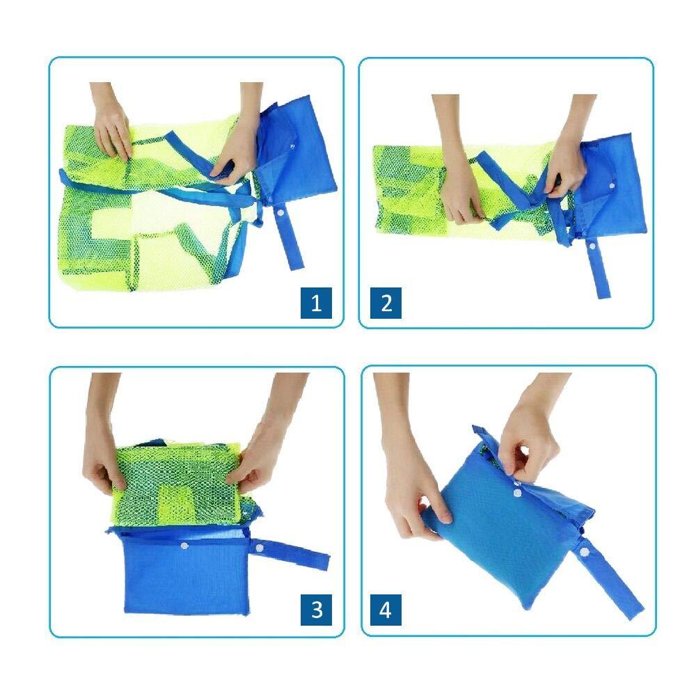 Túi lưới đồ chơi đi biển cỡ lớn Túi đi biển có khóa kéo Du lịch hồ bơi cho trẻ em