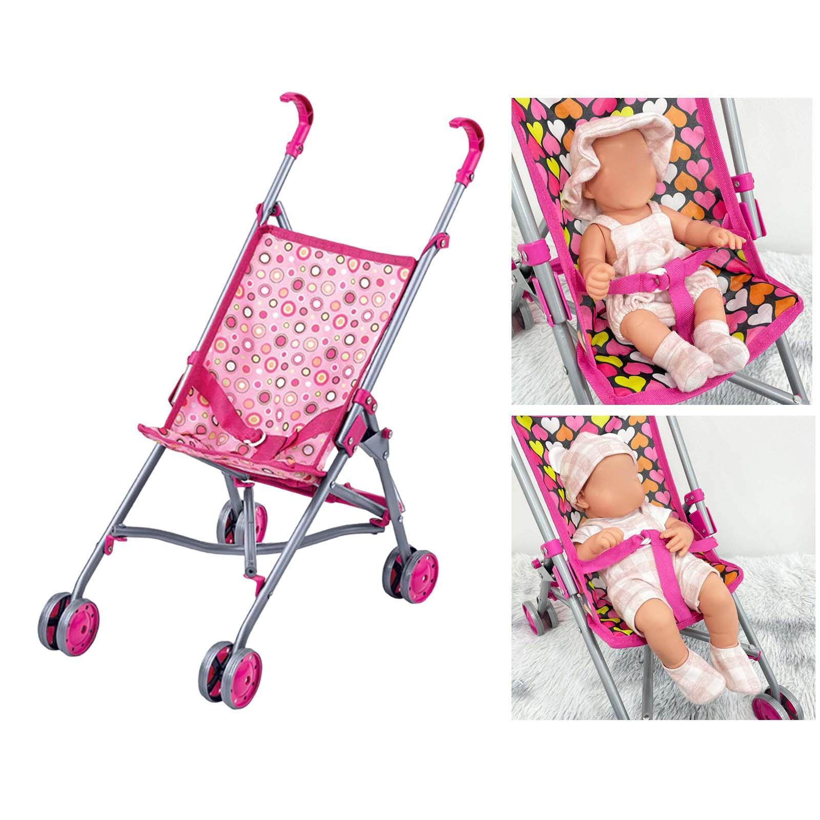 Buggy Pushchair Lightweight for Birthday Pretend Play Set Toys Accessories