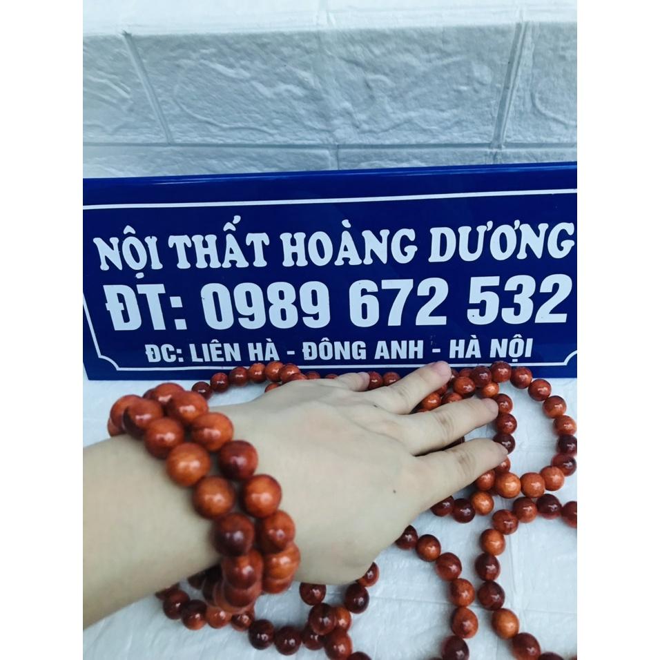 Vòng Tay Gỗ Huyết Long Thấu Quang 100% 12 ly