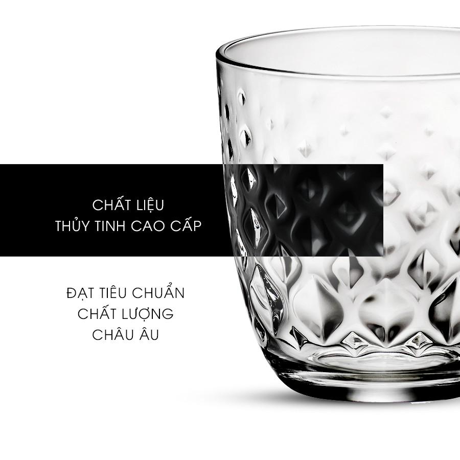 Bộ 6 ly thủy tinh -295ml - 395ml GLIT - Bormioli Rocco- Hàng nhập khẩu