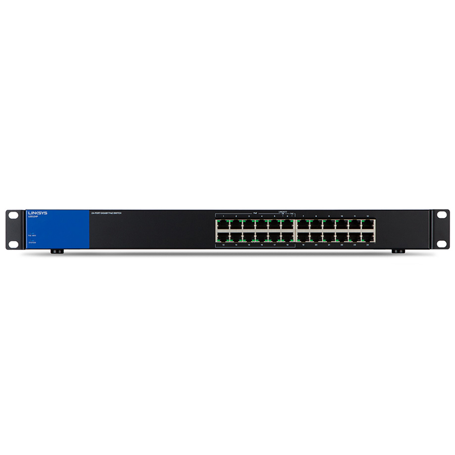 Switch Linksys LGS124P-AP Unmanaged 24-Port Poe+ Business Gigabit - Hàng Chính Hãng