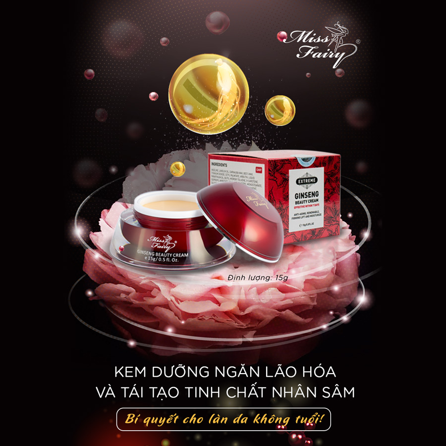 Kem Dưỡng Da Chống Lão Hóa Tinh Chất Nhân Sâm Miss Fairy (15g)