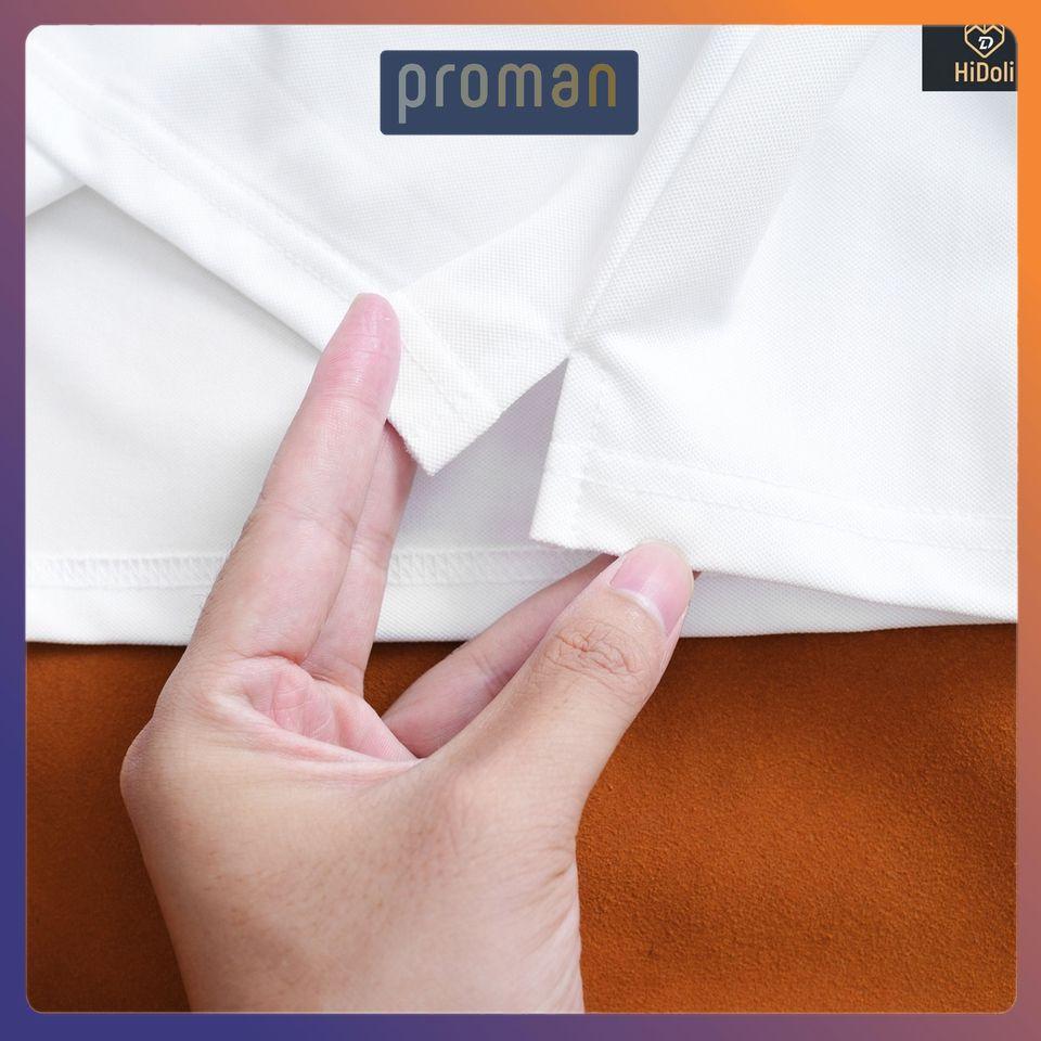 Áo Polo Nam cổ dệt phối tay, Áo thun nam có cổ chất liệu cotton cực đẹp AT09 - PROMAN