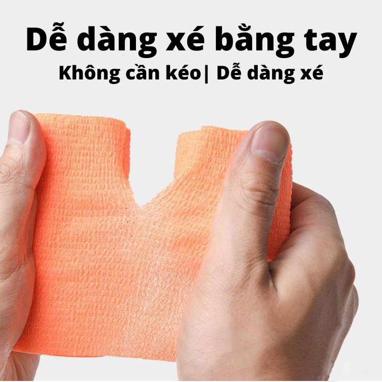 Combo Hộp 24 Cuộn Băng Cuốn Tự Dính, Băng Cuốn Cao Su Non, Băng Keo Thể Thao Chống Chấn Thương (Kích thước 5cm*4.5m), Băng keo thể thao đá bóng, băng cuốn thể thao vải tự dính, băng quấn y tế cuốn ngón tay, cổ tay, cổ chân - Hàng chính hãng dododios