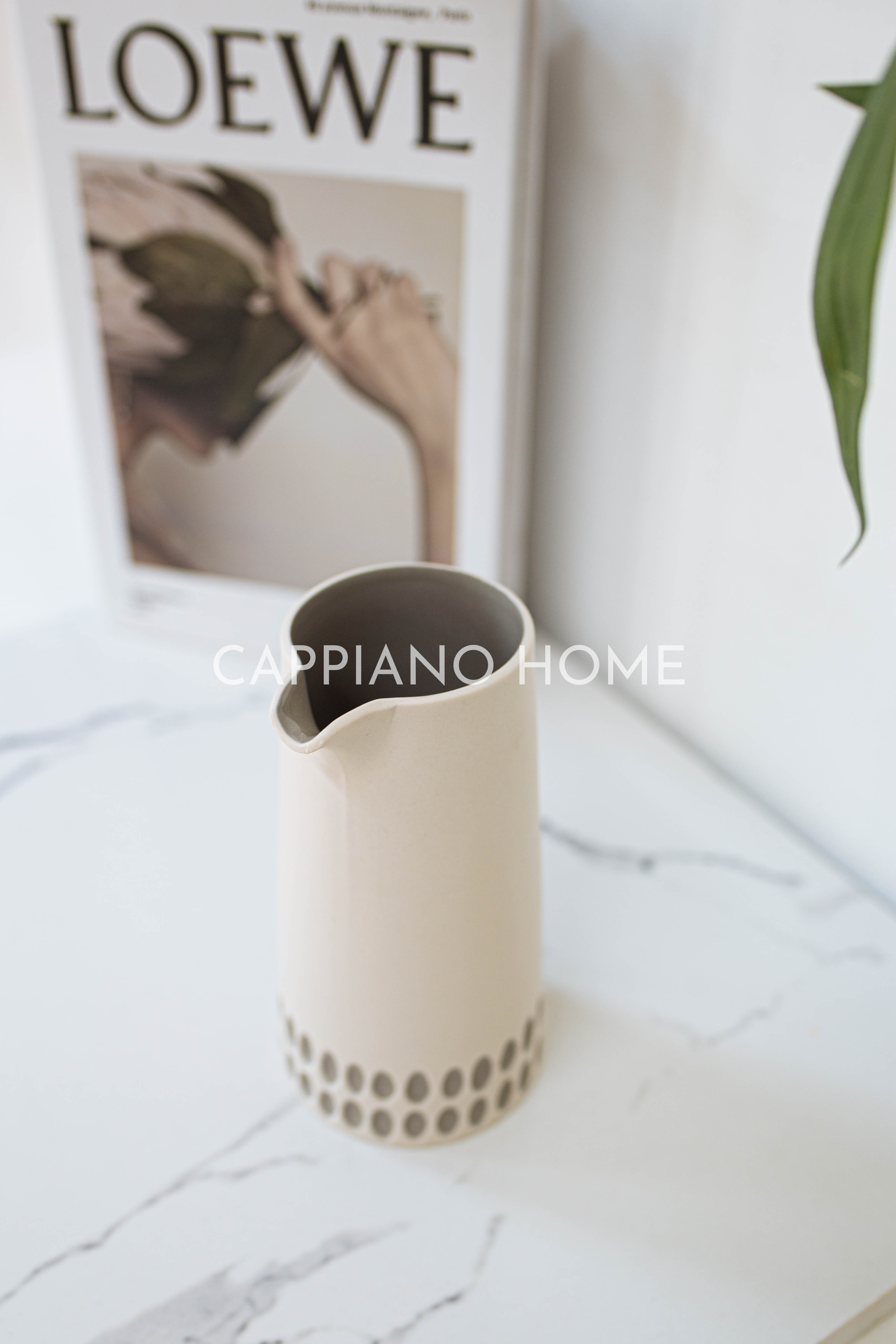 Bình rót sữa họa tiết, lọ hoa trang trí decor nhà | Cappiano Home