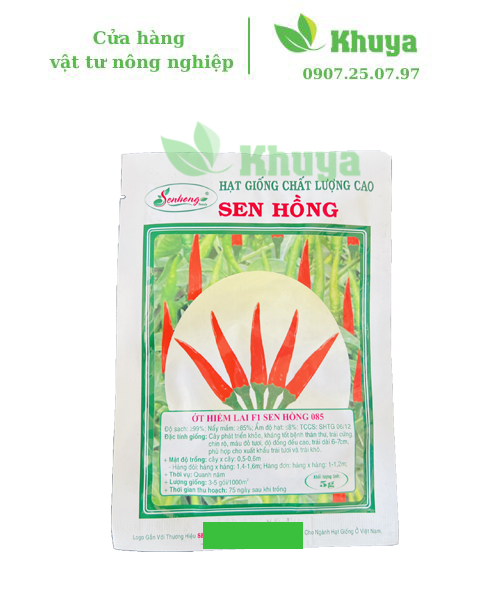 Hạt giống Ớt Sen Hồng 085 5gr Cây phát triển khỏe - Kháng bệnh tốt KT
