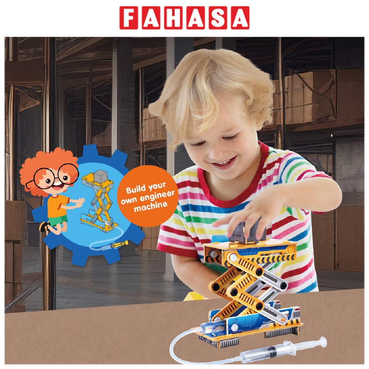 Đồ Chơi Giáo Dục STEAM - Thang Nâng Thủy Lực Tự Chế Nat Geo - National Geographic DS1114h