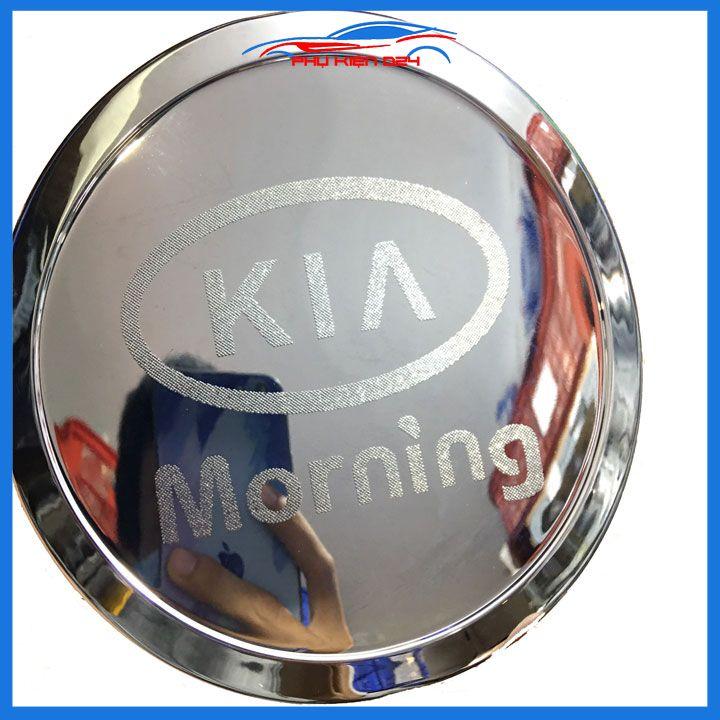 Ốp nắp bình xăng Morning 2012-2013-2014-2015-2016-2017-2018-2019-2020 mạ crom chống trầy trang trí ô tô