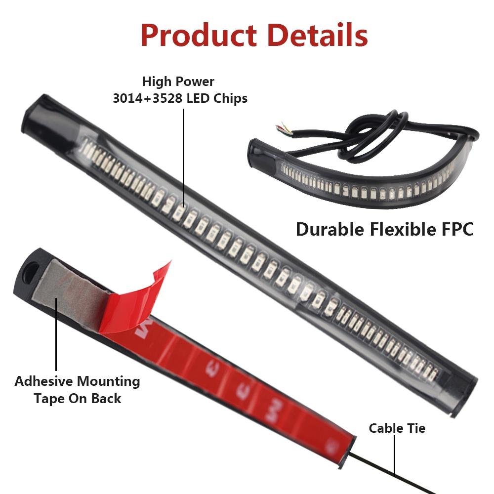 1 Dải Đèn Led Tín Hiệu Xi Nhan Cho Xe Mô Tô