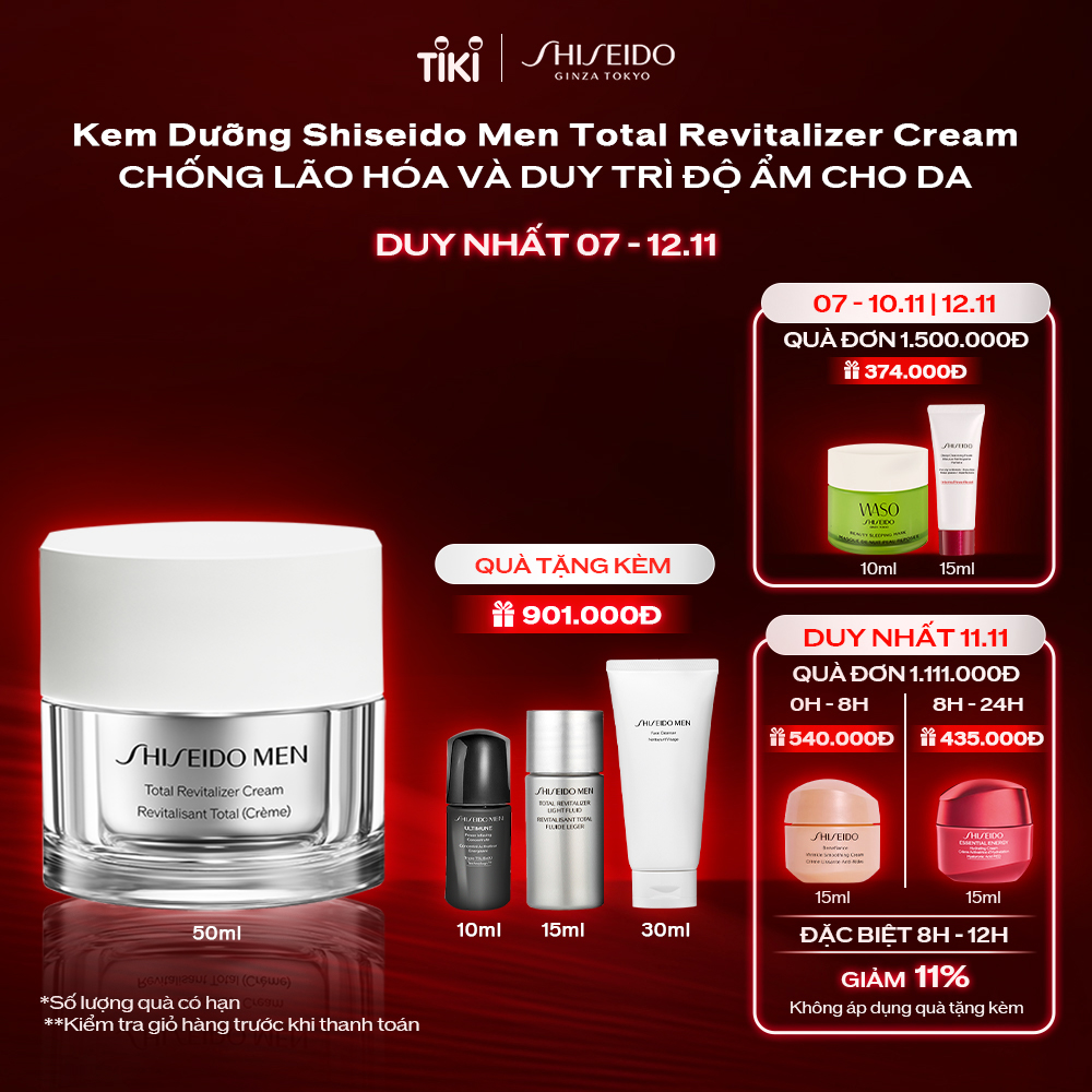 Kem dưỡng da Shiseido Men Total Revitalizer N Cream 50ml