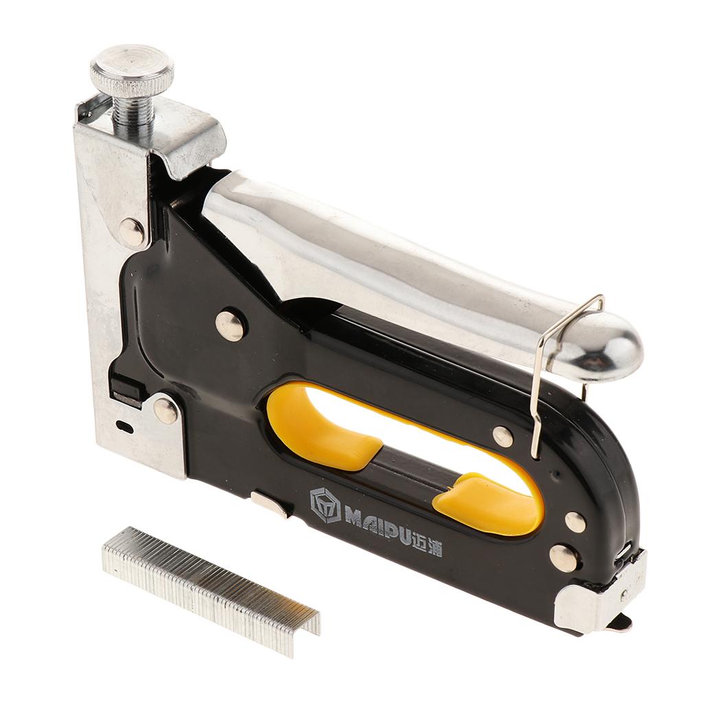 Staple Nail Gun Portable Manual Stapler Forward-Action Comfortable Grip Carbon Steel