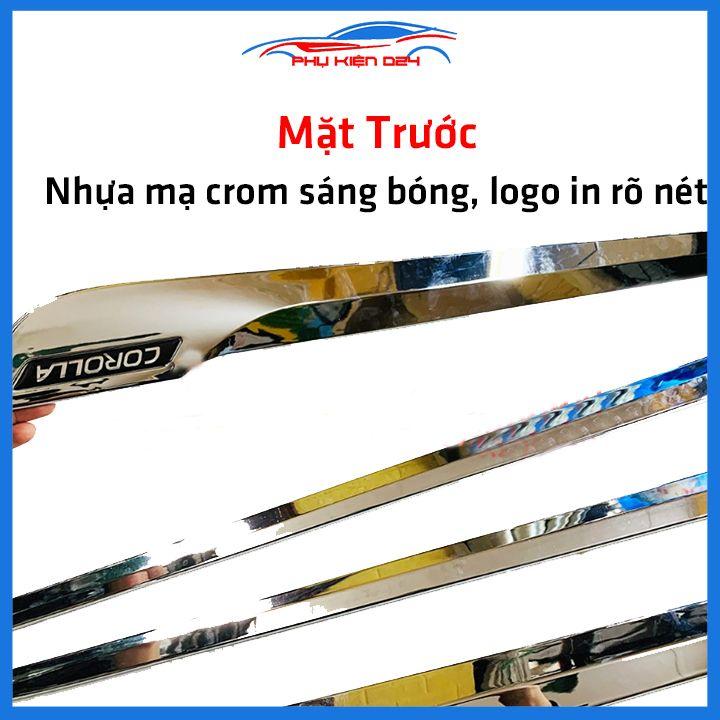 Ốp nẹp sườn Altis 2014-2015-2016-2017-2018-2019-2020 mạ crom trang trí bảo vệ xe