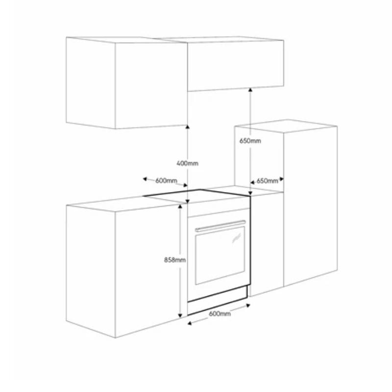 Bếp Từ Kết Hợp Lò Nướng Electrolux LKI640200X - 54L - 8 Chế Độ Nấu - Hàng Chính Hãng