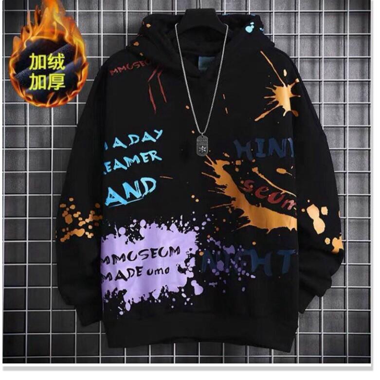 Áo khoác hoodies có mũ nữ hoạ tiết cực chất rực rỡ phong cách mới 2021 THỜI TRANG MỚI KINGSHOP79