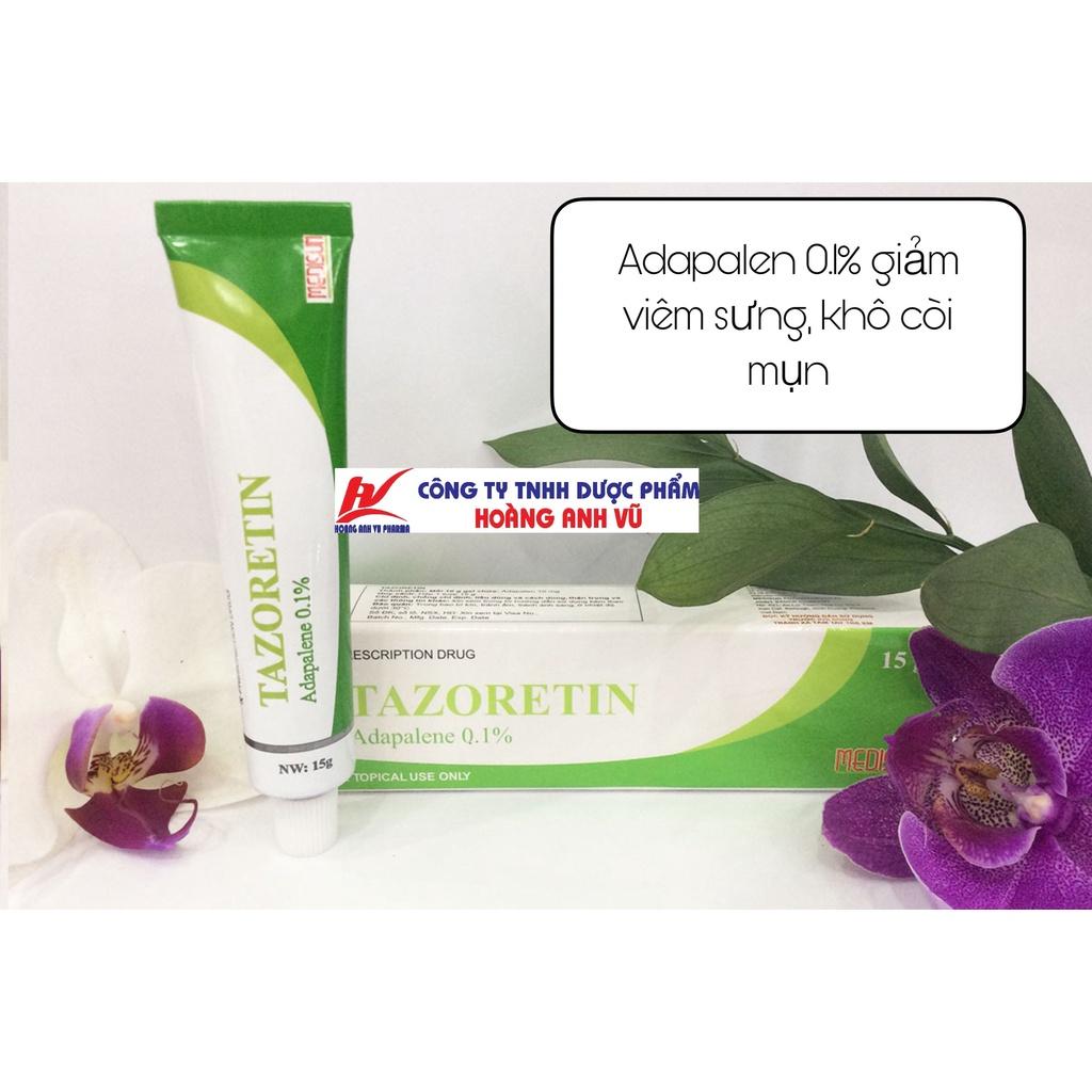 TAZORETIN &amp; TAZORETIN-C - GEL CHẤM MỤN 15G