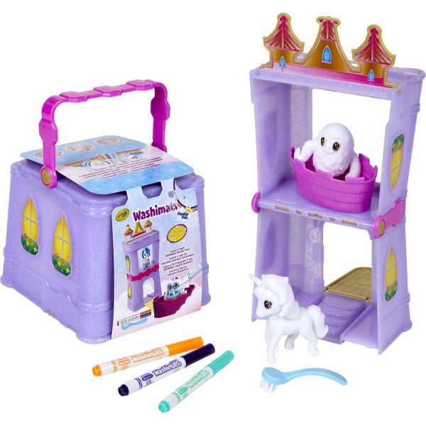 Đồ chơi CRAYOLA Bộ đồ chơi trang trí thú cưng - Lâu đài Unicorn và quái vật 747357