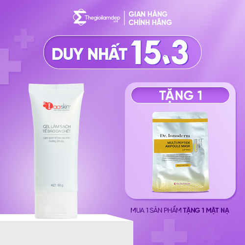 Gel làm sạch tẩy tế bào da chết và dưỡng ẩm da Laaskin 50g