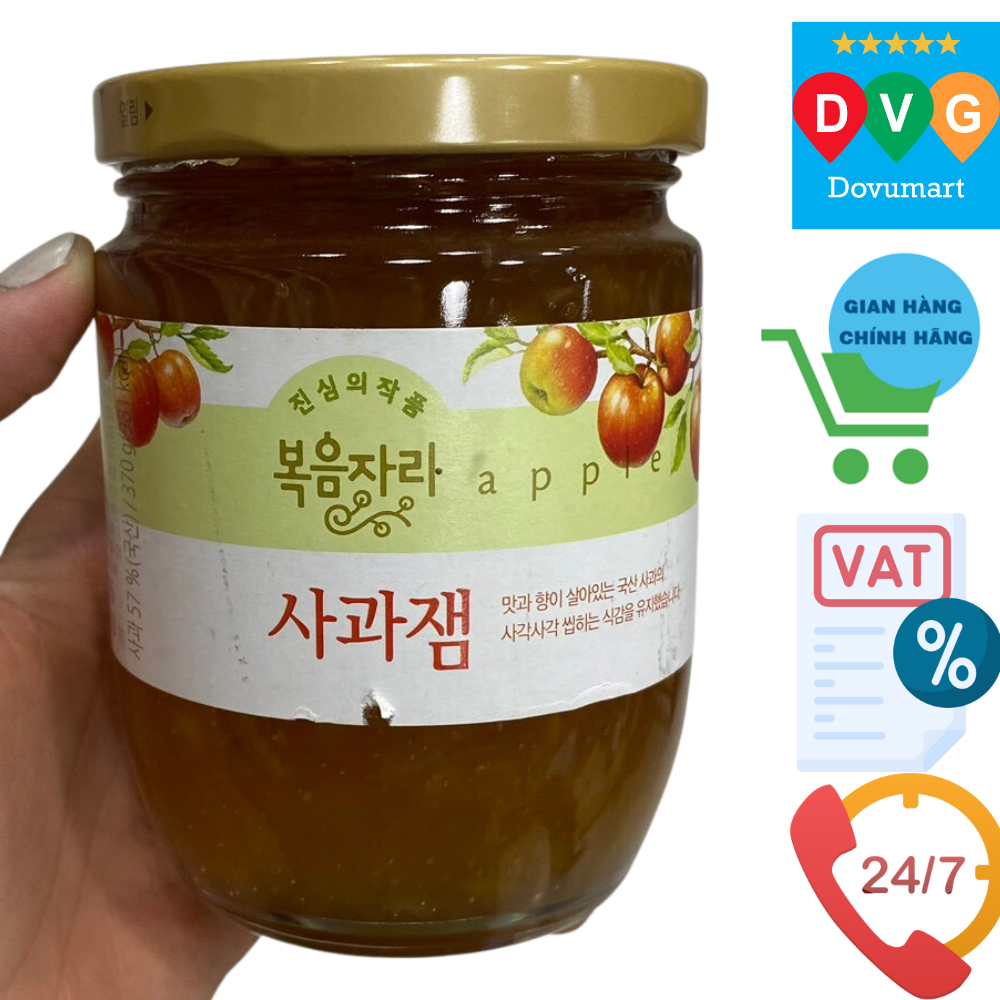 Mứt Táo Daesang Hàn Quốc Lọ 370G / 대상) 복음자리 사과잼 370G