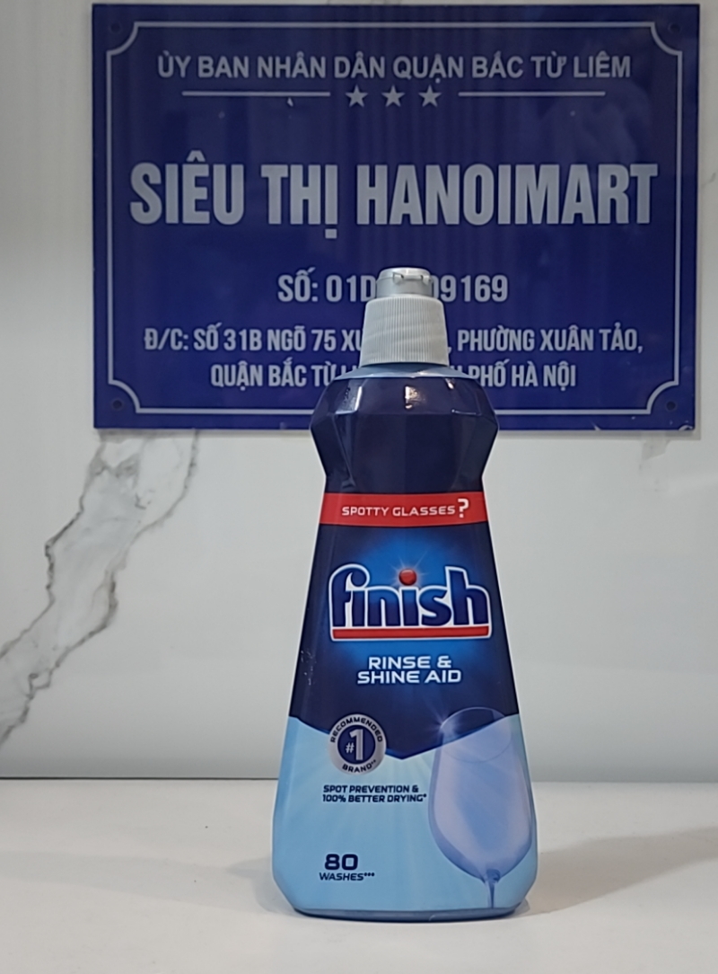 Nước Làm Bóng Chén Bát Finish Rinse & Shine Aid - chai 400ML