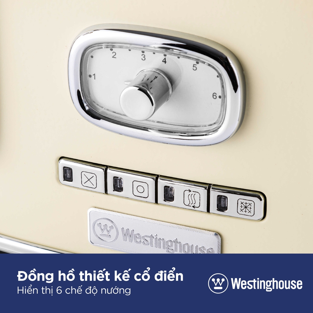 Máy nướng bánh mỳ 4 lát Westinghouse WKTTB809 (1750W) - Hàng chính hãng