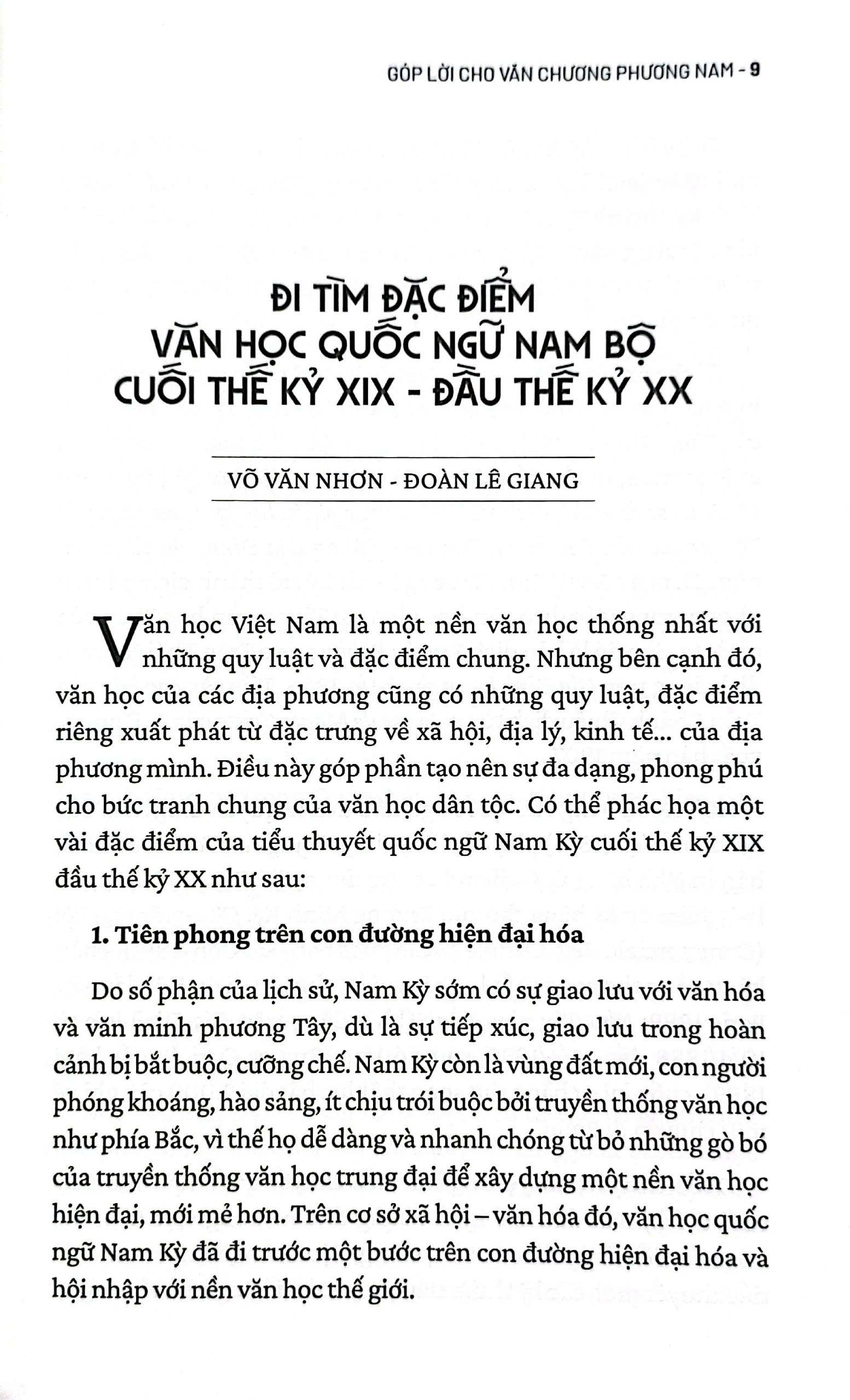 Sách - Góp Lời Cho Văn Chương Phương Nam